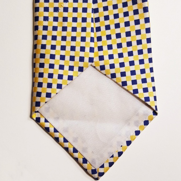 Polo Ralph Lauren Mens Silk Geometric Tie Yellow - Picture 5 of 7
